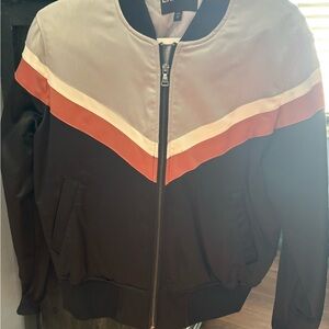 Express Black and Gray Bomber Jacket